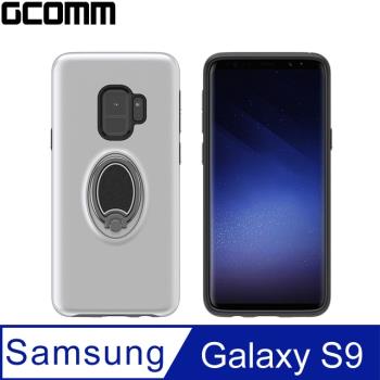GCOMM Samsung Galaxy S9 磁吸金屬指環支架保護殼 太空銀 MagRing