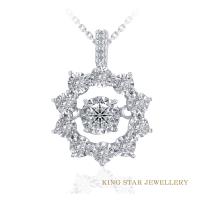 King Star 30分鑽石18K金綽約項鍊(靈動墜款)