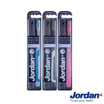 Jordan 超纖細深層潔淨牙刷-超軟毛 附 旅行盒x3入