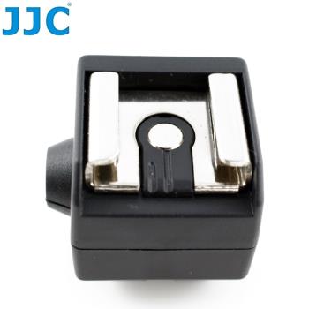 JJC標準熱靴轉換座熱靴轉接器JSC-2(具有PC同步端子)ISO通用熱靴腳座 適Canon佳能Nikon尼康Pentax Fujfilm富士