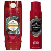【美國】Old Spice 老鷹Hawkridge沐浴露(473ml)*3+體香霧(106g)*1