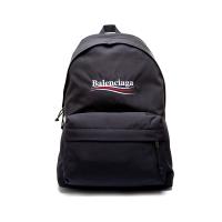 【BALENCIAGA】經典品牌字母中性後背包(503221-黑)