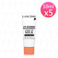 LANCOME蘭蔻 超輕盈UV提亮素顏霜10mlx5(贈夾鏈袋)-#珍珠白-新款