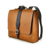【The Leather Satchel Co.】英國原裝手工牛皮限量聯名款後揹包 手提包 後背包 (倫敦棕)