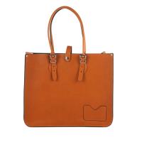 【The Leather Satchel Co.】英國原裝手工牛皮寬版托特包 手提包 肩背包 精湛工藝 (倫敦棕)