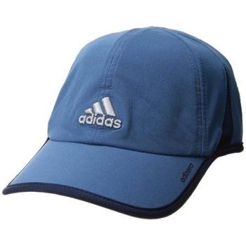 Adidas 2018男時尚Adizero輕盈靛藍色休閒帽子 