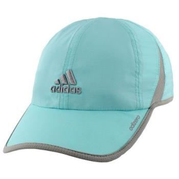 Adidas 2018女時尚Adizero輕盈水藍色休閒帽子