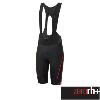 ZeroRH+ 義大利專業 Absolute AirX 男仕競賽級吊帶自行車褲(黑/紅) ECU0517_930