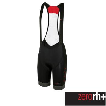 ZeroRH+ 義大利專業 Supremo AirX 男仕競賽級吊帶自行車褲(黑/紅) ECU0513_930