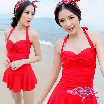 天使霓裳 戀夏假期泳衣 一件式連身款(紅M~2L) RG00888