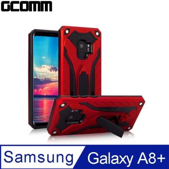 GCOMM Samsung Galaxy A8+ 防摔盔甲保護殼 紅盔甲 Solid Armour