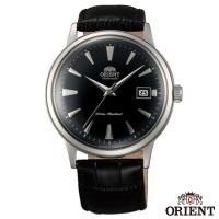 ORIENT東方錶 DATE II 圓滿時刻手動上鍊機械腕錶-黑面銀框x40.5mm FAC00004B0
