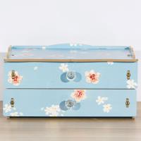 佶之屋 木質DIY雙層抽屜飾品小物收納盒(4色)