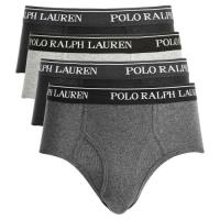 Ralph Lauren 男時尚馬球黑灰色三角內著混搭4件組