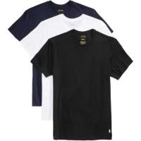 Ralph Lauren 男時尚馬球藍白黑短袖圓領內衣混搭3件組