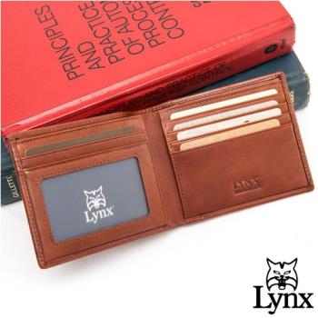 Lynx - 美國山貓臻品真皮系列5卡1照短夾