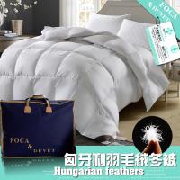 FOCA五星等級-匈牙利100%天然水鳥羽毛絨暖冬被-加碼送雪絨棉被套x1 台灣製造