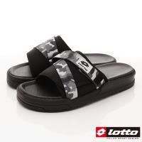 Lotto樂得-潮流運動拖鞋-SI778迷彩灰(男段)