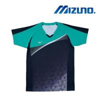【MIZUNO 美津濃】男女短袖排球T恤 綠(V2TA7G1737)