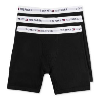Tommy Hilfiger 2018男時尚黑色四角修飾內著3件組