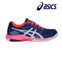 【asics 亞瑟士】GEL-ROCKET 8 女排羽球鞋 藍粉紅(B756Y-400)