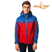 【hilltop山頂鳥】男款日本TORAY防水防風透氣抗UV外套H22MW5紅色