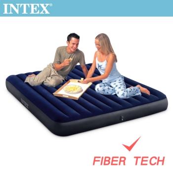 INTEX 經典雙人特大(新款FIBER TECH)充氣床墊-寬183cm(64755)
