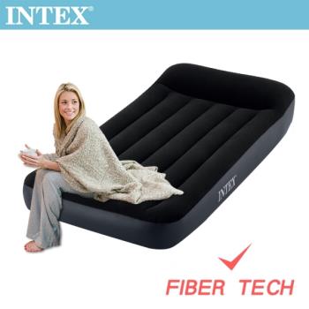 INTEX 舒適單人加大充氣床(FIBER TECH)-寬99cm(64141)