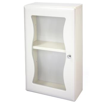 【Aaronation】時尚造型塑鋼單門浴櫃(GU-C1010W)