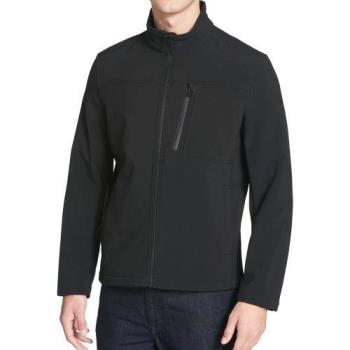Calvin Klein 2018男時尚立領拉鍊黑色防風防水夾克