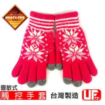 【UF72】UF6902女/桃紅HEAT1-TEX防風內長毛保暖觸控手套(靈敏型)