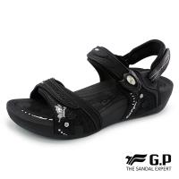 G.P 女款雙密度舒適鞋墊兩用涼拖鞋G8688W-黑色(SIZE:35-39 共二色)