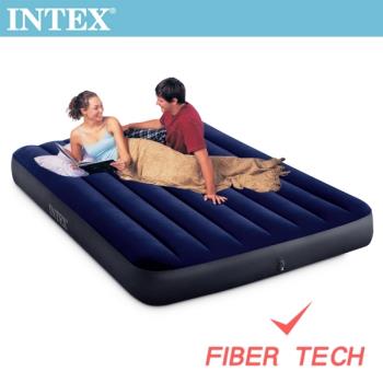 INTEX 經典雙人(新款FIBER TECH)充氣床墊-寬137cm(64758)