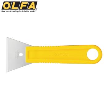 日本OLFA不鏽鋼刮刀SCR-L(大:尺寸155mm*55mm;不銹鋼製可水洗)適刮除殘膠.油漆.矽立康Silicon