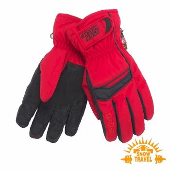 SNOWTRAVEL SKI-DRI防水透氣PRIMALOFT保暖手套 (紅色)