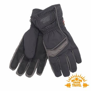 SNOWTRAVEL SKI-DRI防水透氣PRIMALOFT保暖手套 (黑色)