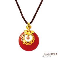 Jcode真愛密碼 幸福回憶黃金/瑪瑙/水晶墜子 送項鍊