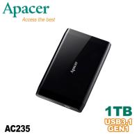 Apacer 宇瞻AC235 1TB USB3.1 Gen1行動硬碟-加送原子筆(送完為止)