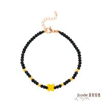 Jcode真愛密碼 小花美人黃金/尖晶石手鍊-單鍊款