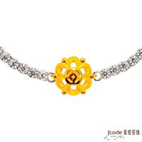 Jcode真愛密碼 一直賺-有錢花黃金/純銀手鍊