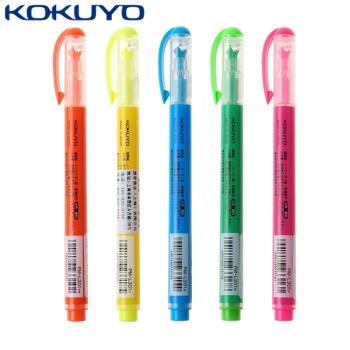 日本KOKUYO獨角仙Beetle Tip螢光筆3way maker5色組PM-L301-5S(一支筆3種劃線方法;二重線畫法適合影印)D