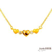 Jcode真愛密碼 相愛相親黃金/水晶項鍊