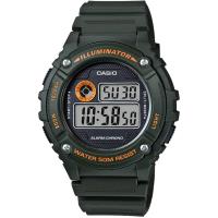 CASIO 競速電小子休閒數字錶(墨綠)_W-216H-3B