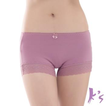 【Ks凱恩絲】專利有氧蠶絲抑菌褲底零束縛涼感平口內褲(芋頭紫)