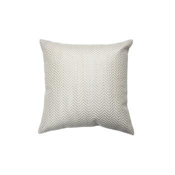 Hung design gift-米白加金色手工編織皮革方形抱枕(非動物皮)
