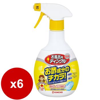 日本 KINCHO 金鳥醋成分-浴室排水口除臭除菌洗淨劑400mlx6瓶