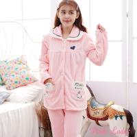 Pink Lady 甜美小兔保暖法蘭絨排扣成套睡衣 (8933)