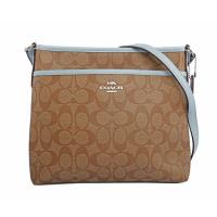 COACH PVC LOGO斜背包(薄款)(藍色系) F29210 SVNOQ