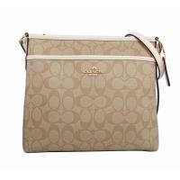 COACH PVC LOGO斜背包(薄款)(白色) F29210 IMDQC