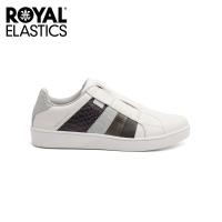 Royal Elastics 男-Prince Albert 真皮時尚休閒鞋-銀灰(01483-080)